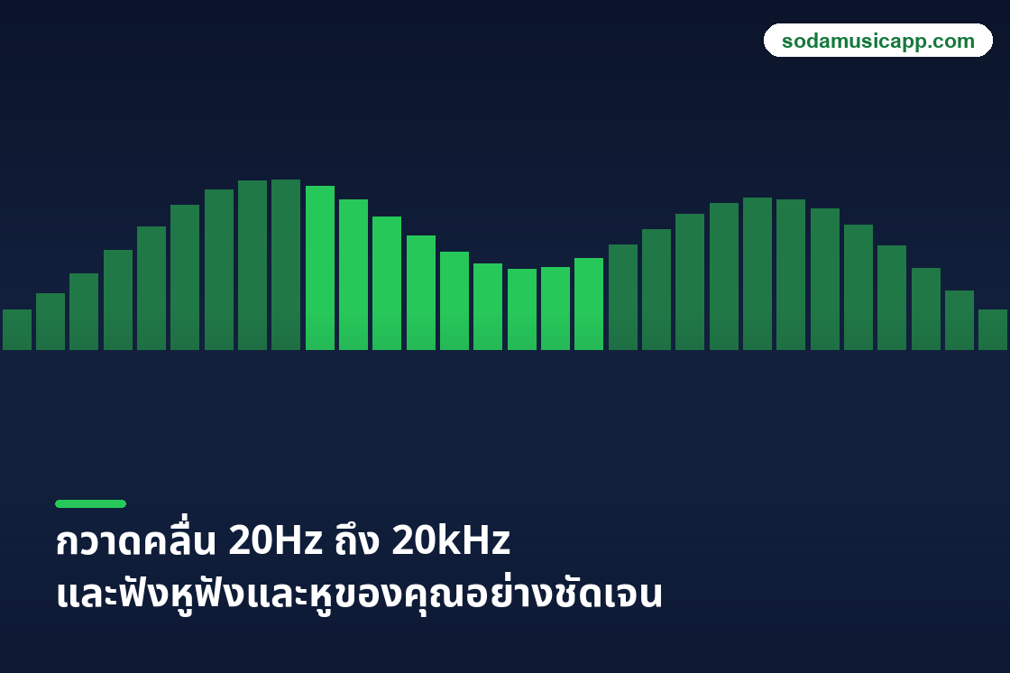 คลื่นความถี่ที่มนุษย์ได้ยินและภาพประกอบกวาด