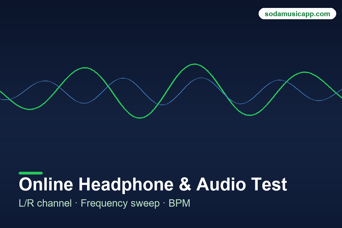 Channel Test Headphone Left/Right Channel Test · Frequency Sweep · BPM Tap | Online ...